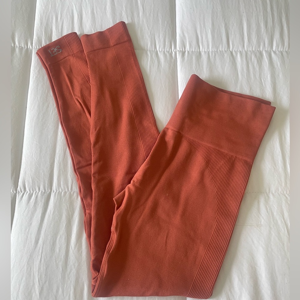 SETactive Leggings in Terracotta color. Size small